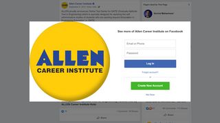 
                            9. ALLEN proudly announces Online Test... - Allen Career Institute ...