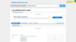 
                            13. allergan.okta.com at WI. Allergan - Prod - Sign In - Website Informer