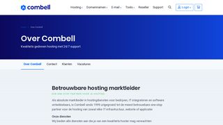 
                            12. Alles over Combell, your host on the internet