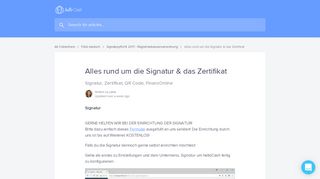 
                            9. Alles rund um die Signatur & das Zertifikat | helloCash HelpCenter