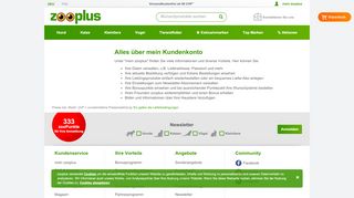 
                            4. Alles über mein Kundenkonto - Zooplus.ch