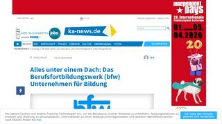 
                            6. Alles unter einem Dach: Das Berufsfortbildungswerk (bfw) - ka-news