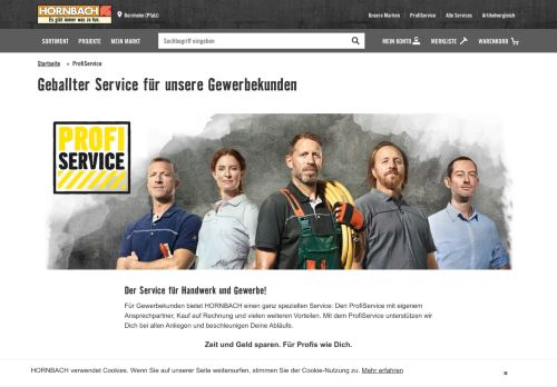 
                            9. Alles zum ProfiService von HORNBACH.