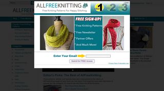 
                            8. AllFreeKnitting - 1000s Free Knitting Patterns