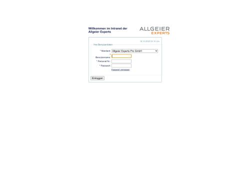 
                            4. Allgeier Experts Pro Intranet - Login - im Intranet der Allgeier Experts