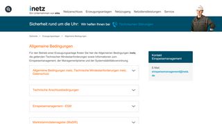 
                            7. Allgemeine Bedingungen - inetz - ein Unternehmen von eins