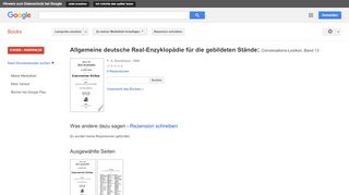 
                            8. Allgemeine deutsche Real-Enzyklopädie für die gebildeten Stände: ...