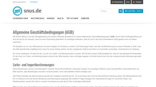 
                            4. Allgemeine Geschäftsbedingungen (AGB) | snus.de Shop