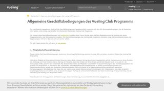 
                            8. Allgemeine Geschäftsbedingungen des Vueling Club Programms