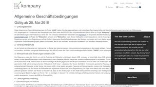 
                            2. Allgemeine Geschäftsbedingungen - Kompany.de