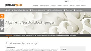 
                            5. Allgemeine Geschäftsbedingungen - picturemaxx AG