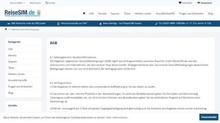 
                            4. Allgemeine Geschäftsbedingungen | ReiseSIM.de - einfach günstig im ...
