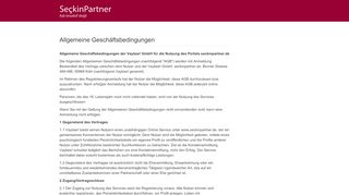 
                            4. Allgemeine Geschäftsbedingungen | SeckinPartner.de