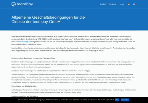 
                            3. Allgemeine Geschäftsbedingungen - teambay