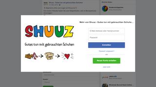 
                            10. Allgemeine Infos zum Login auf... - Shuuz - Gutes tun mit gebrauchten ...