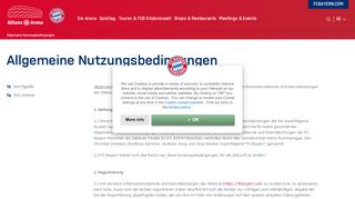 
                            10. Allgemeine Nutzungsbedingungen - Allianz Arena