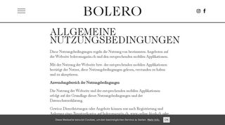 
                            6. Allgemeine Nutzungsbedingungen » BOLERO