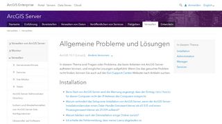 
                            7. Allgemeine Probleme und Lösungen—ArcGIS-Server-Verwaltung ...