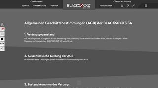 
                            2. Allgemeinen Geschäftsbestimmungen - AGB | BLACKSOCKS