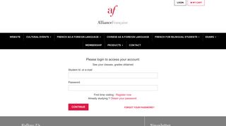 
                            10. Alliance Française de Singapour : Login