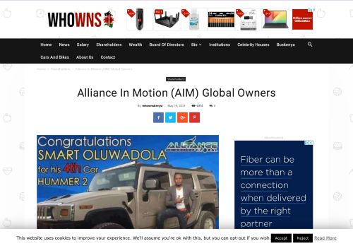 
                            10. Alliance In Motion (AIM) Global Owners - whownskenya