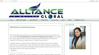 
                            13. Alliance In Motion Global: AIM Global is a No Risk Business