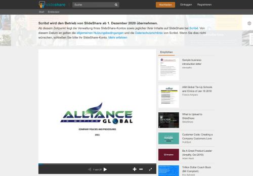 
                            12. Alliance in Motion Global Company Policy - SlideShare