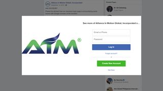 
                            11. Alliance In Motion Global, Incorporated - Facebook