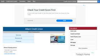 
                            7. Alliant Credit Union - Chicago, IL - Credit Unions Online