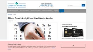 
                            11. Allianz Bank-Kunden müssen sich bald nach neuer Kreditkarte ...