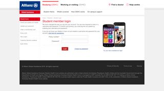 
                            9. Allianz Global Assistance OSHC - Student Login