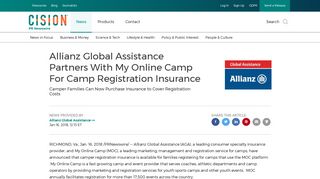 
                            11. Allianz Global Assistance Partners With My Online Camp For Camp ...