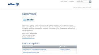 
                            5. Allianz Life | Eaton Vance