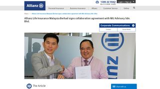 
                            5. Allianz Life Insurance Malaysia Berhad signs collaboration ...