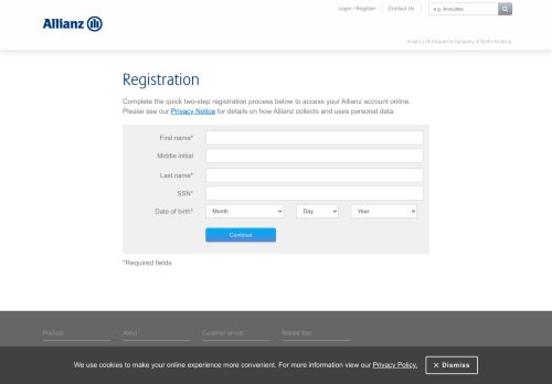 
                            2. Allianz Life | Registration