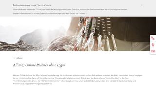 
                            12. Allianz: Online-Rechner ohne Login - Swiss Life WebOffice