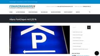 
                            9. Allianz ParkDepot 0,30 Prozent | Finanzmanager24