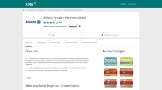 
                            12. Allianz Pension Partners GmbH als Arbeitgeber | XING Unternehmen
