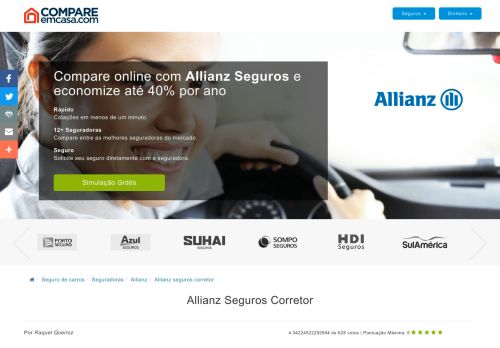
                            9. Allianz Seguros Corretor - Compareemcasa