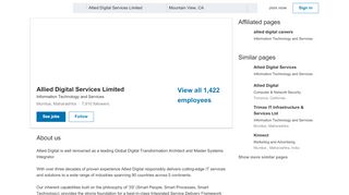 
                            4. Allied Digital Services Limited | LinkedIn