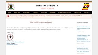 
                            11. Allied Health Professionals Council | Ministry of Health