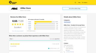 
                            5. Allike Store Customer Reviews & Experiences | Trusted Shops