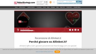 
                            3. Allinbet.it, recensione e offerte bonus - PokerStrategy.com