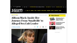 
                            4. Allison Mack: From 'Smallville' to Alleged Sex Cult Leader – Variety