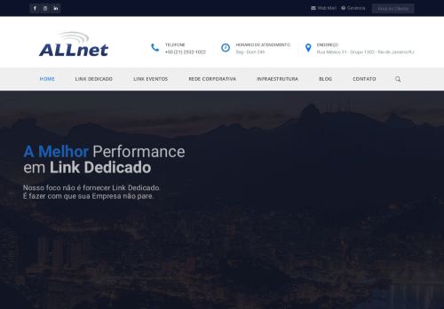 
                            12. Allnet: Link Dedicado – Estabilidade de conexão empresarial