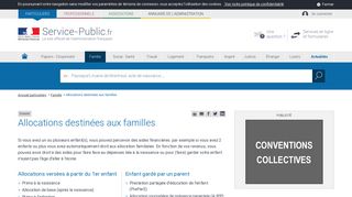 
                            8. Allocations destinées aux familles | service-public.fr