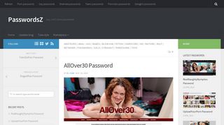 
                            4. AllOver30 Password | PasswordsZ