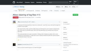 
                            12. Allow clearing of log files · Issue #16 · JetBrains/ideolog · ...