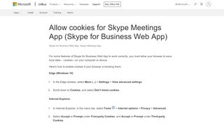 
                            13. Allow cookies for Skype Meetings App (Skype for Business Web App ...