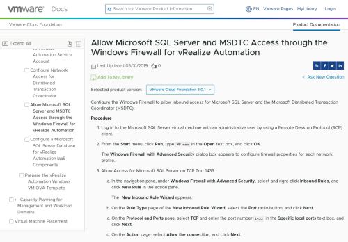 
                            8. Allow Microsoft SQL Server and MSDTC Access through the Windows ...